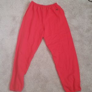 Red Champion Sweatpants